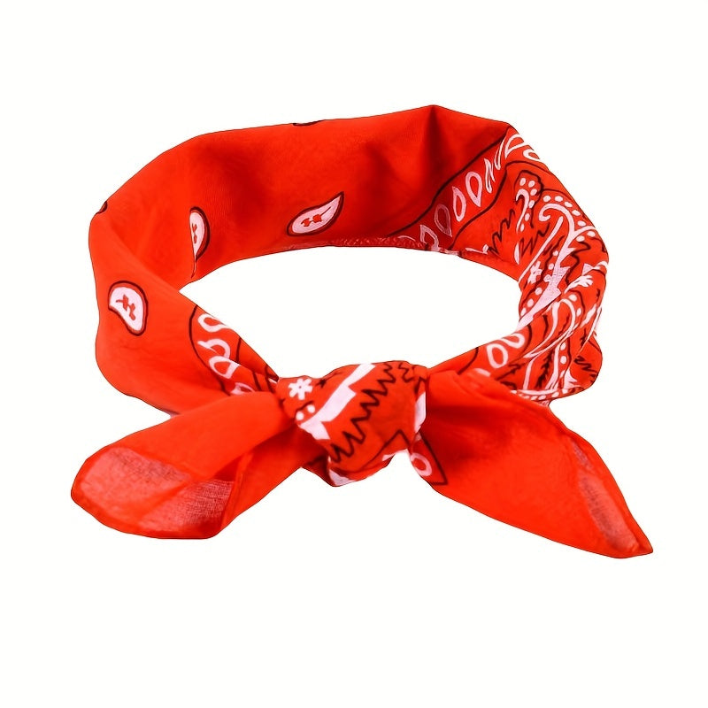 Cashew Print Multifunctional Square Scarf Bandana Neck Gaiter Headband