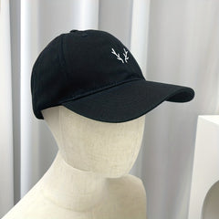 Funny American Flag & Deer Embroidered Cap for Men Women