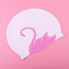 Enlarged Silicone Swimming Cap with Ear Protection
