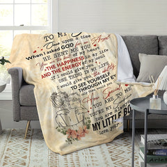 To My Son Envelope Printed Throw Blanket for Home, Outdoor, Travel