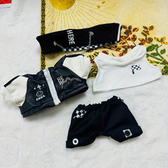 7inch Doll Clothes Set with Hairband Jacket Coat Underwear Pants