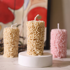 Rose Flower Aromatherapy Candle Holder for Gift