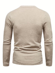 Cartoon Pumpkin Jack O Lantern Slim Warm Sweater Men's Casual Retro Style