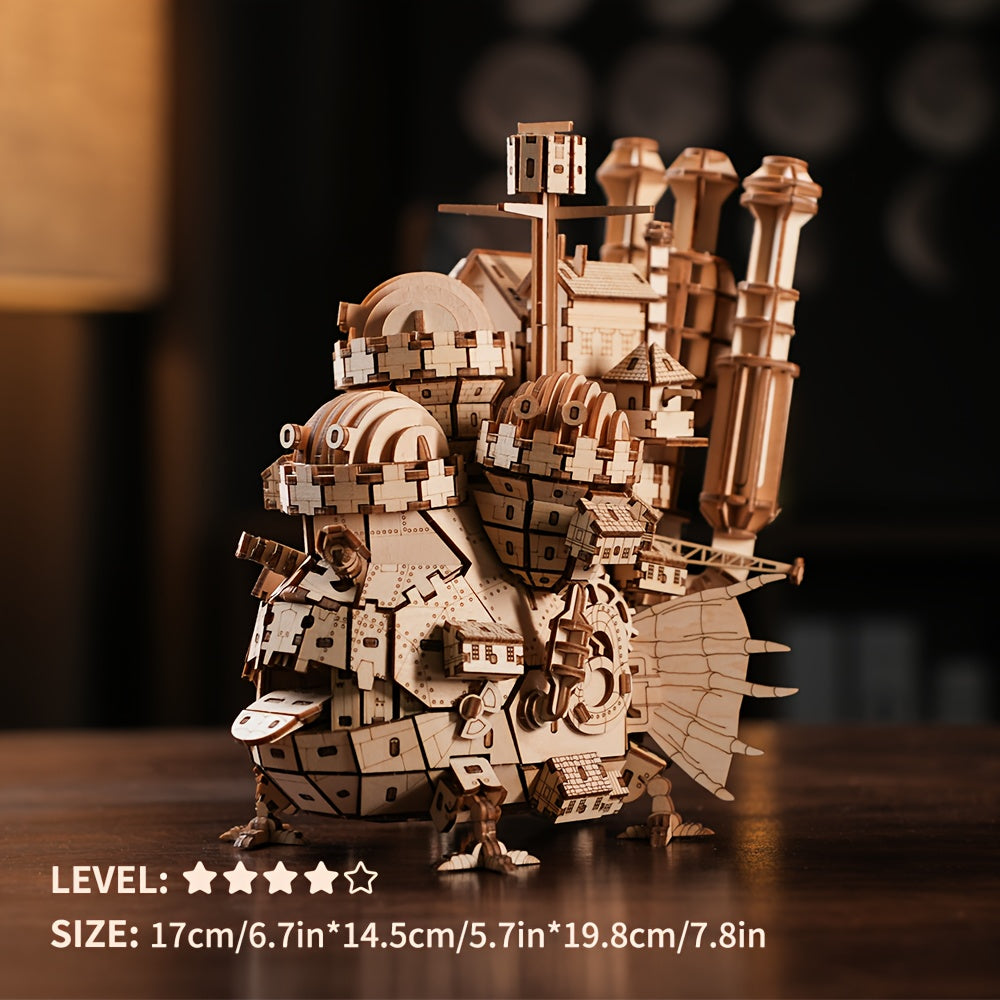 Wooden DIY 3D Puzzle Set Adult Creative Wooden Model Crafts Home Decor & Handcra