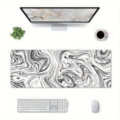 Large Mouse Pad Desk Pad Extended Non Slip Rubber Base Stitched Edges