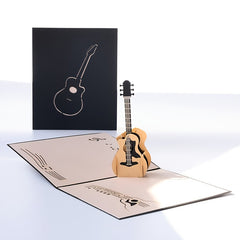 3D Guitar Pop Up Card for Anniversaries & Birthdays