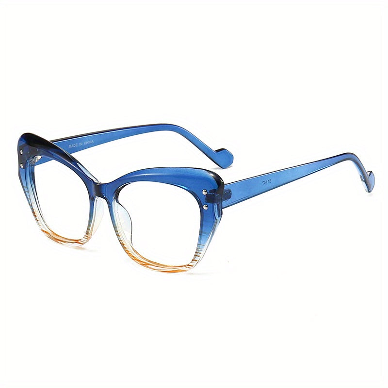 Butterfly Light Blocking Glasses Jelly Lens Anti Eye Strain For Women Men