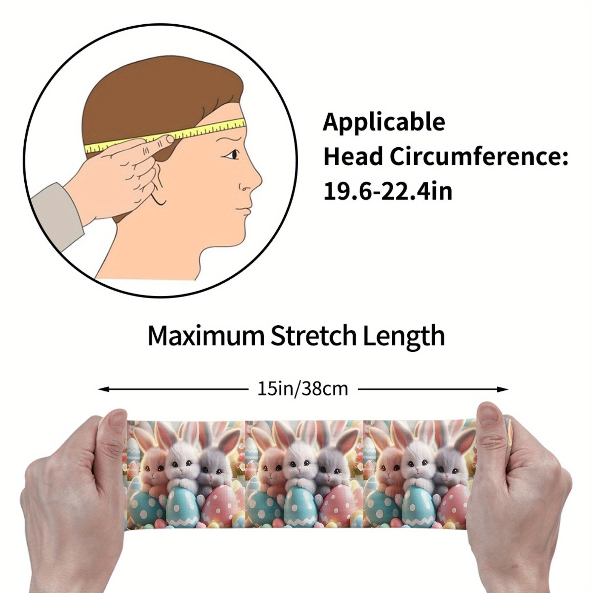 Easter Bunny Headband for Yoga Gym Running Outdoor Activities