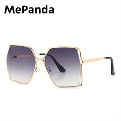 MePanda Unisex Large Metal Frame Sunglasses