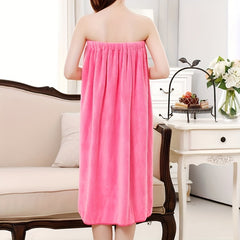 Coral Velvet Bath Skirt Absorbent Bathrobe