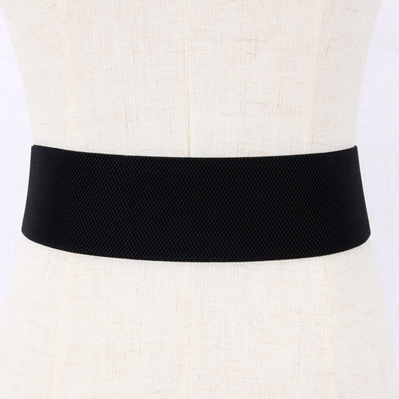 Rhinestone Belt Crystal Buckle Elastic Waistband for Women Girls