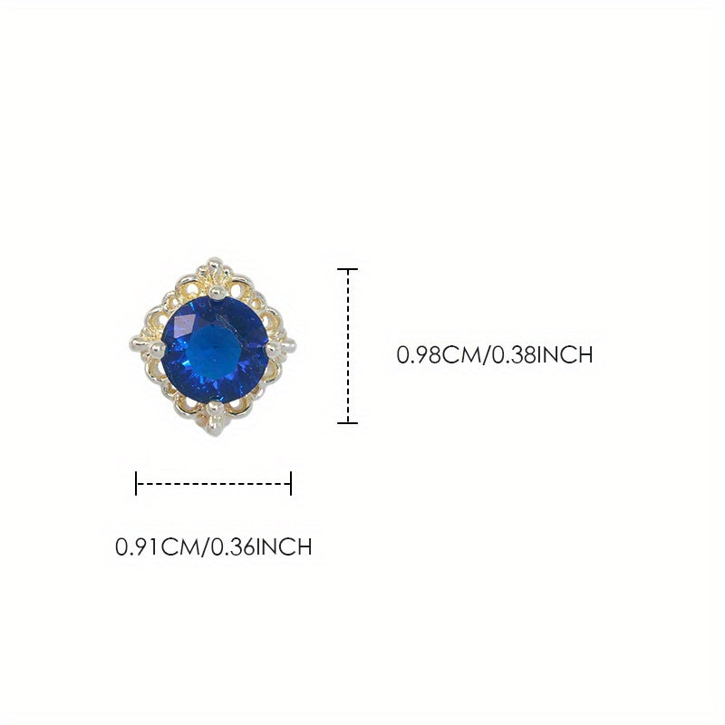 3D Nail Art Rhinestones Zircon Nail Rhinestones Metal Gems Jewels Stones