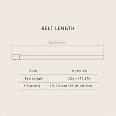 Men's Genuine Leather Belt, Two Layer Cowhide