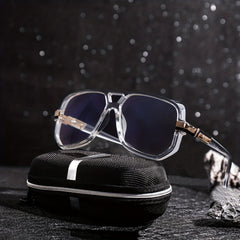 Men's Square Frame Sunglasses Steampunk UV Protection