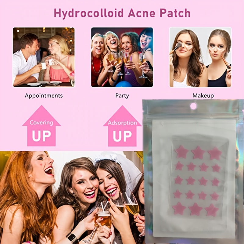 Acne Pimple Patches Hydrocolloid Stars 36pcs