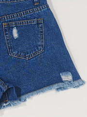 Toddler Girls GET THE PARTY STARTED Denim Shorts