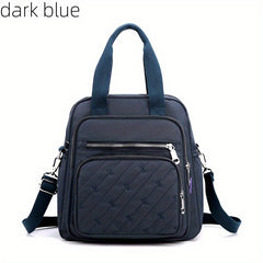 Small Preppy Backpack Nylon Tote Bag with Charging Port