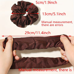 4pcs Satin Scrunchies Hair Tie Soft Hair Rope Bracelet