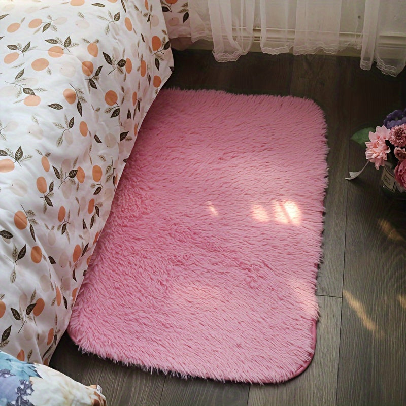 Tie Dye Solid Rug Machine Washable Floor Mat Fluffy Indoor Decorative Carpet