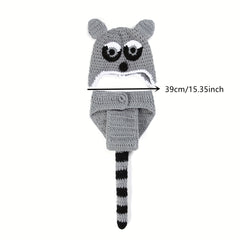 Newborn Civet Cat Clothing Suit Woolen Knitted Photography Clothes