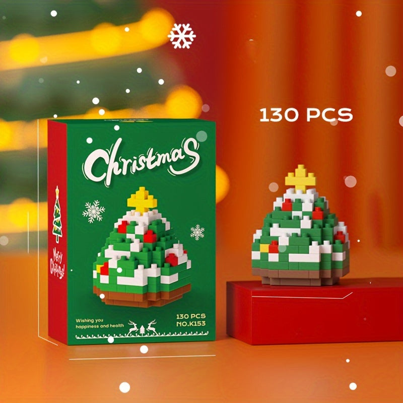 Christmas Santa Claus Snowman Tree Egg Cartoon Assembly Toy Gift