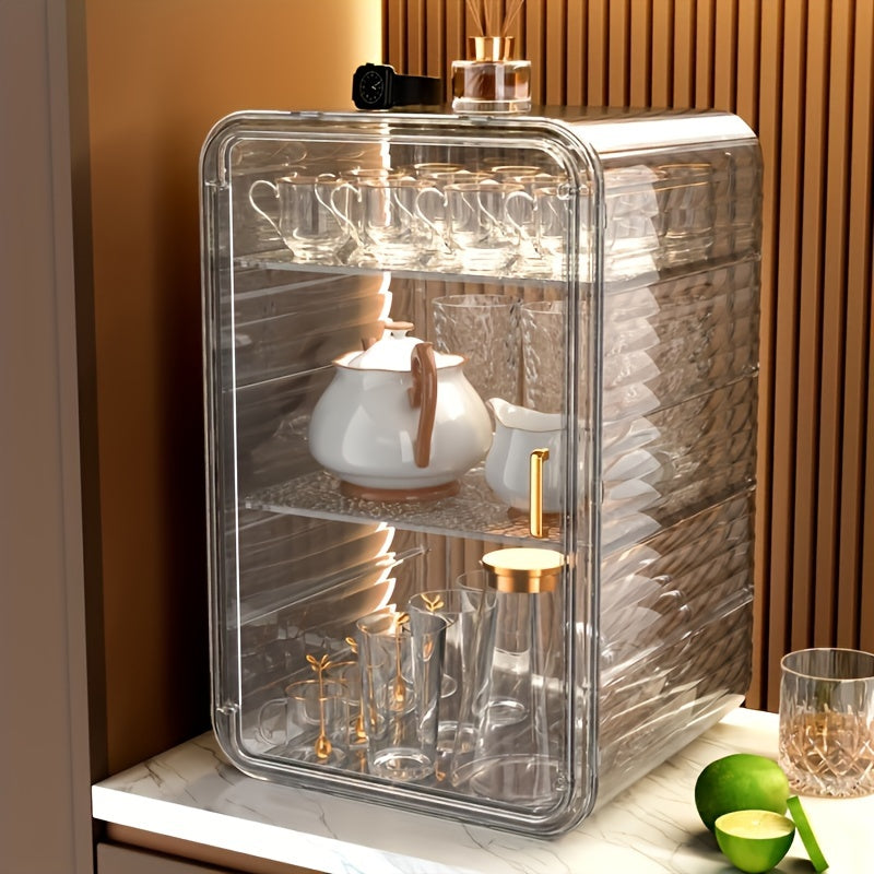 Desktop Cup Storage Rack Dustproof Water Cup Tea Cup Tray Drain Cup Holder