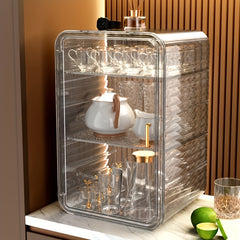 Desktop Cup Storage Rack Dustproof Water Cup Tea Cup Tray Drain Cup Holder