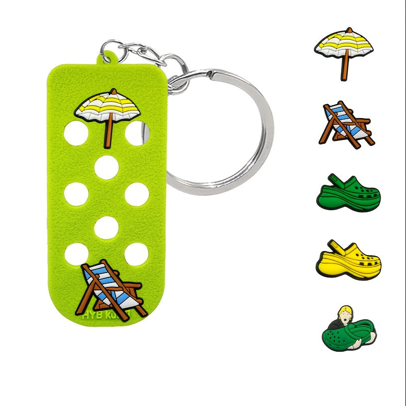 Silicone DIY Keychain Cartoon Party Decoration Widgets Children's Accessories