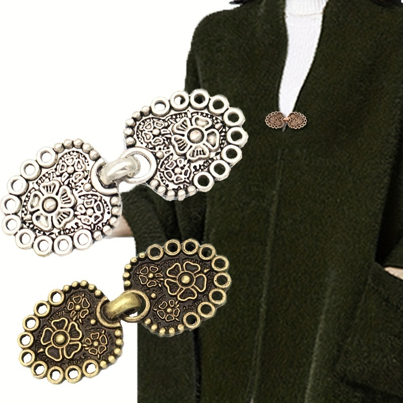 Vintage Scarf Pin Sweater Buckle Boho Metal Clip Shawl Brooch Jewelry