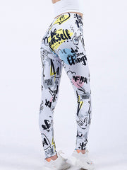 Cartoon Graffiti Women's Pants