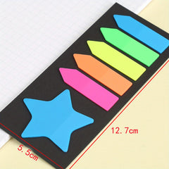 Arrow Shape Index Sticker Transparent Sticky Note Fluorescent