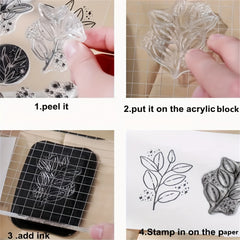 Decorative Background Transparent Silicone Stamp for DIY Card Making