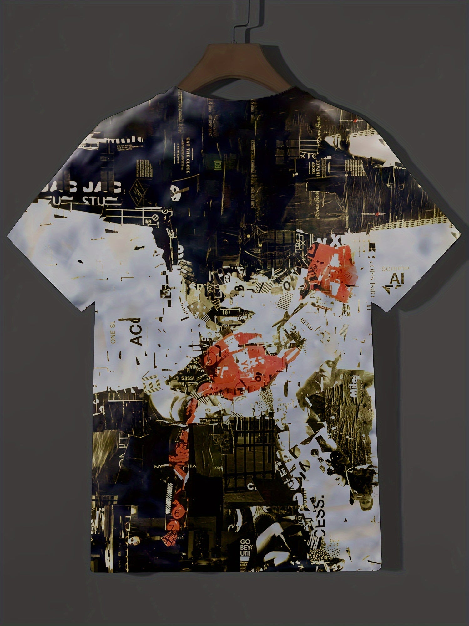Men's Short Sleeve Graphic Tee Summer T-shirt