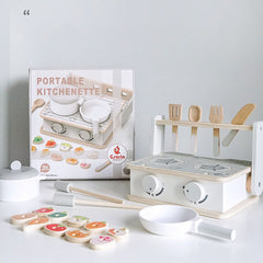 Wooden Toy BBQ Set Role Game Early Learning Educational Toy