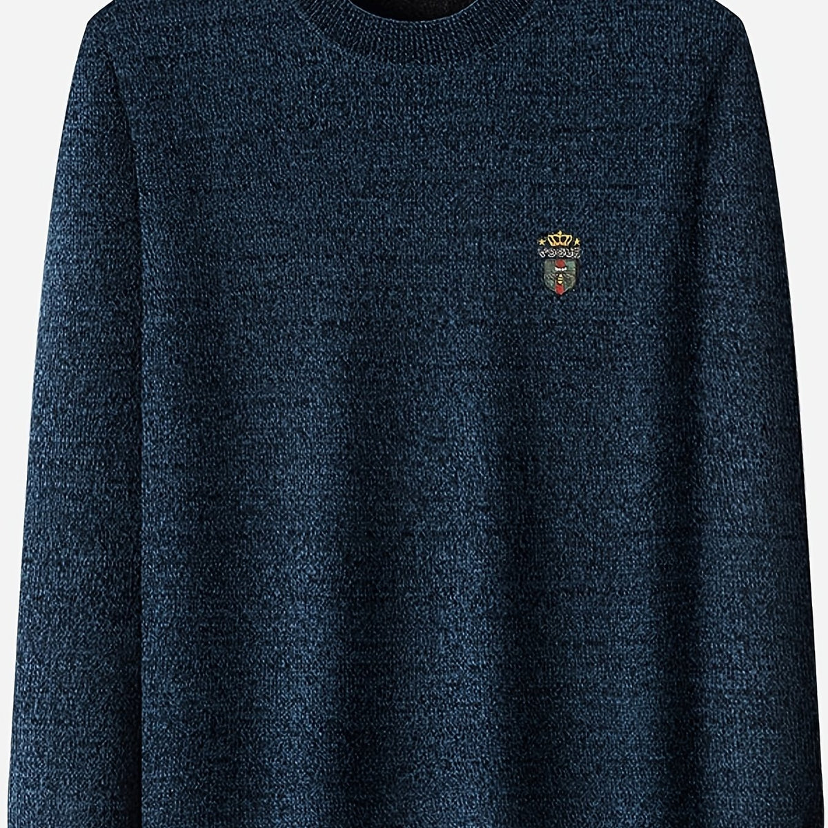 Vintage Style Loose Fit Sweater Men's Casual Crew Neck Pullover