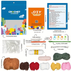 1pc Crochet Material Pack DIY Wool Thread Flower Large Potted Ornament