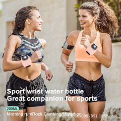 200ml Mini Sports Wrist Water Bottle - Portable Squeezed