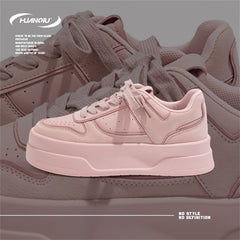 HUANQIU Lace-up Skate Shoes Non Slip Sports Sneakers