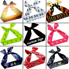Geometric Pattern Athletic Headband, Polyester & Spandex Blend
