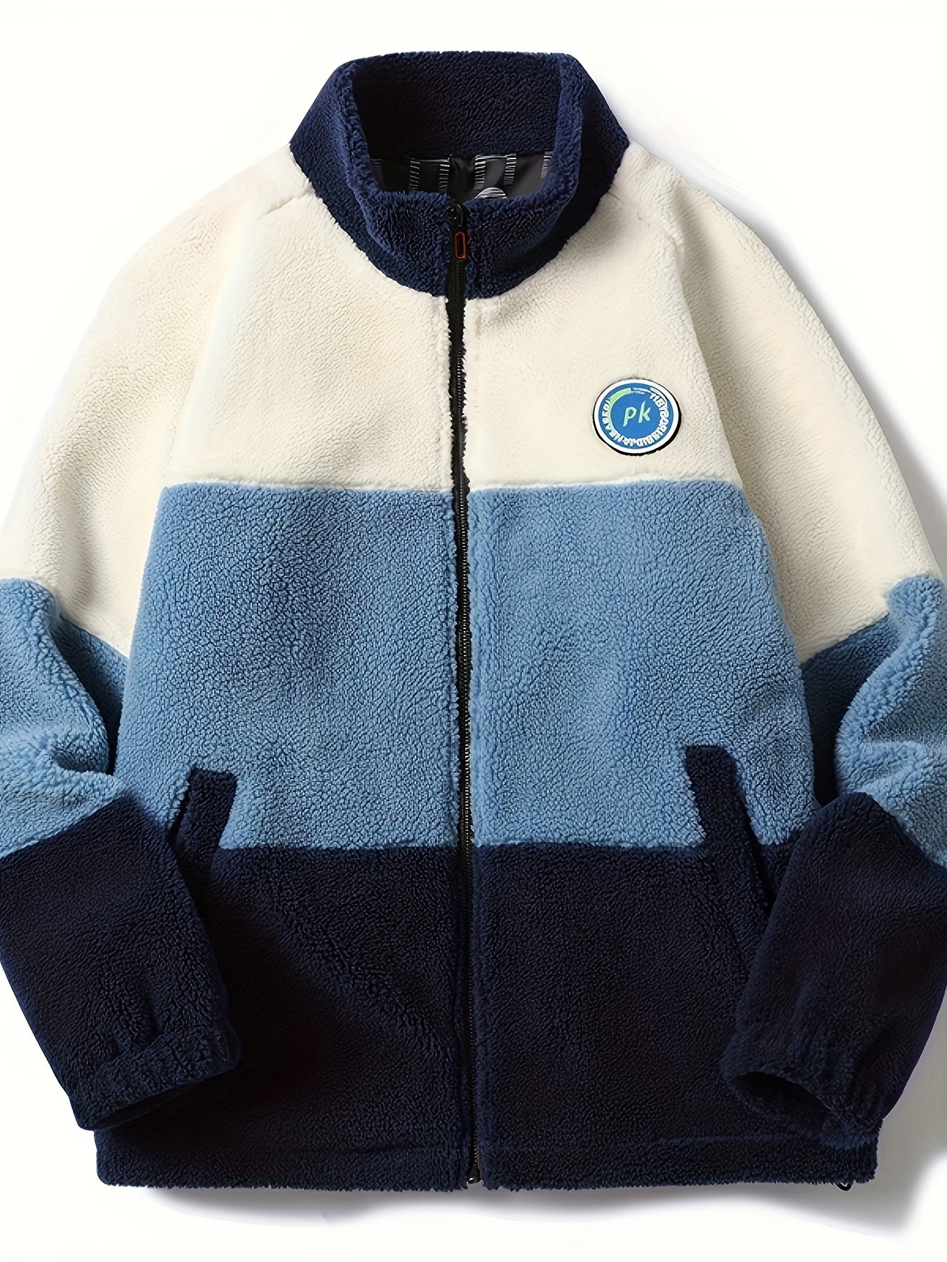 Men's Winter Thick Fleece Jacket, Loose Fit