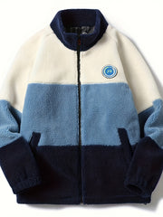 Men's Winter Thick Fleece Jacket, Loose Fit