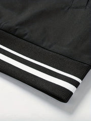Men's Casual Baseball Collar Zip Up Jacket Coat For Spring Fall