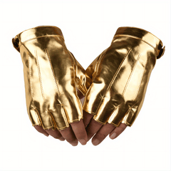 1pair PU Outdoor Half Finger Gloves Non slip Driving Motorcycle Gloves