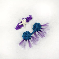 3pc Mermaid Baby Photo Costume Knitted Photography Props