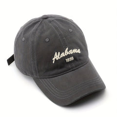 Letter Embroidery Cotton Baseball Cap Solid Hip Hop Sun Hat