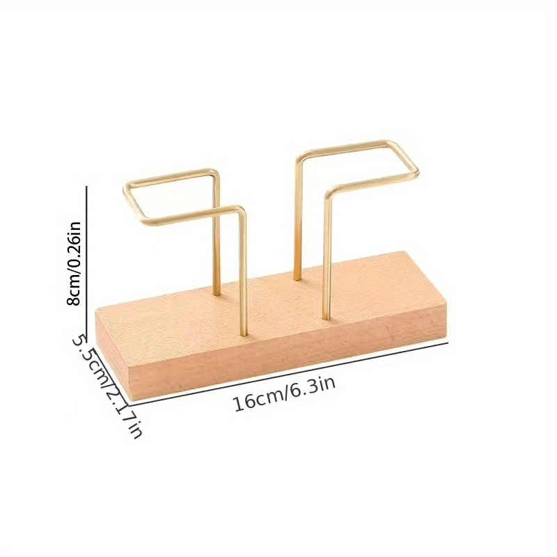 Solid Wood Vertical Tissue Holder for Cafe Hotel Restaurant Desktop