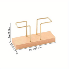 Solid Wood Vertical Tissue Holder for Cafe Hotel Restaurant Desktop