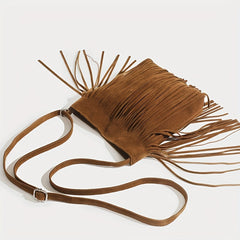 Vintage Tassel Fringe Crossbody Bag Ethnic Style Shoulder Bag