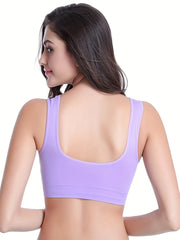 3-Pack Women's Thin Padded Sports Bras Bralette Cami Intimates Lingerie
