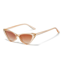 Vintage Narrow Cat Eye Sunglasses For Women Clout Goggles Plastic Frame
